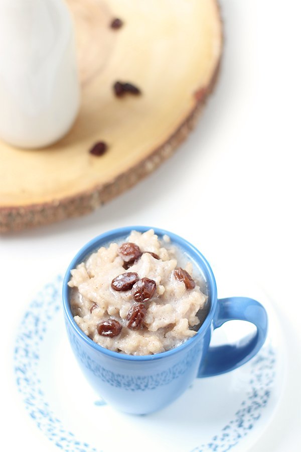 Vegan Slow-Cooked Coconut Raisin Rice Pudding via Ricardo Cuisine and @ExSloth | ExSloth.com