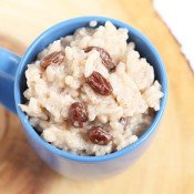 Vegan Slow-Cooked Coconut Raisin Rice Pudding via Ricardo Cuisine and @ExSloth | ExSloth.com
