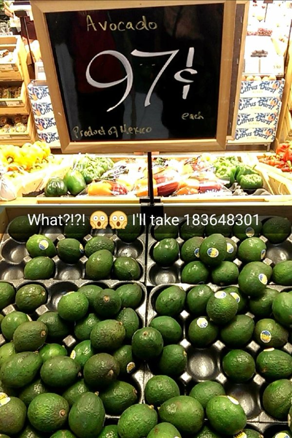avocados on sale