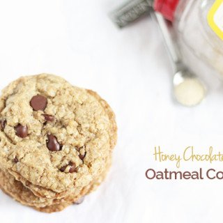 These decadent, soft and chewy Honey Chocolate Chip Oatmeal Cookies are also vegan and refined sugar free, thanks to Nektar Naturals Honey Crystals via @ExSloth | ExSloth.com
