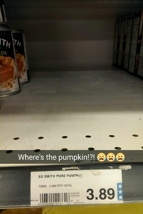 no pumpkin