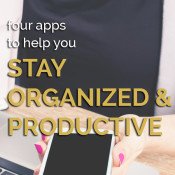 4 apps to help you stay organized and productive when busy via @ExSloth | ExSloth.com