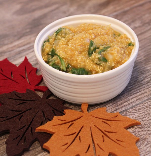 pumpkin and spinach quinoa via @runeatsnap @ExSloth | ExSloth.com