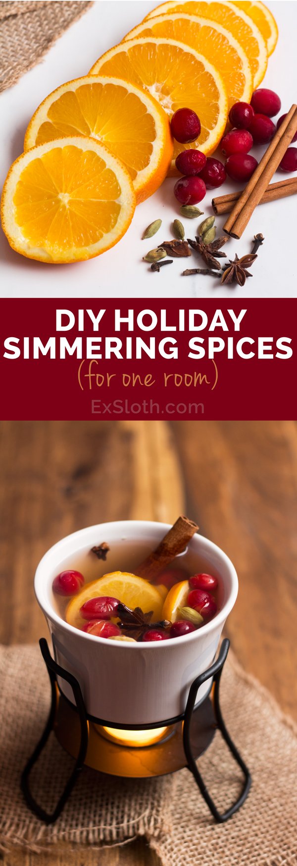 Holiday Simmering Spices for one room (Orange & Cranberry) via @ExSloth | ExSloth.com