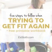 5 steps to follow when trying to get fit again via @ExSloth | ExSloth.com