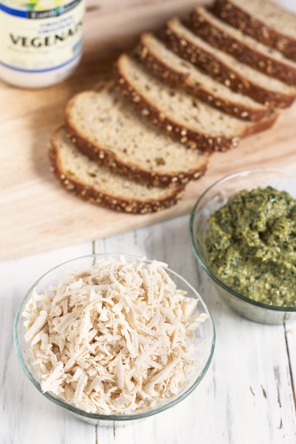 Vegan Tofu Pesto Sandwich via @ExSloth | ExSloth.com