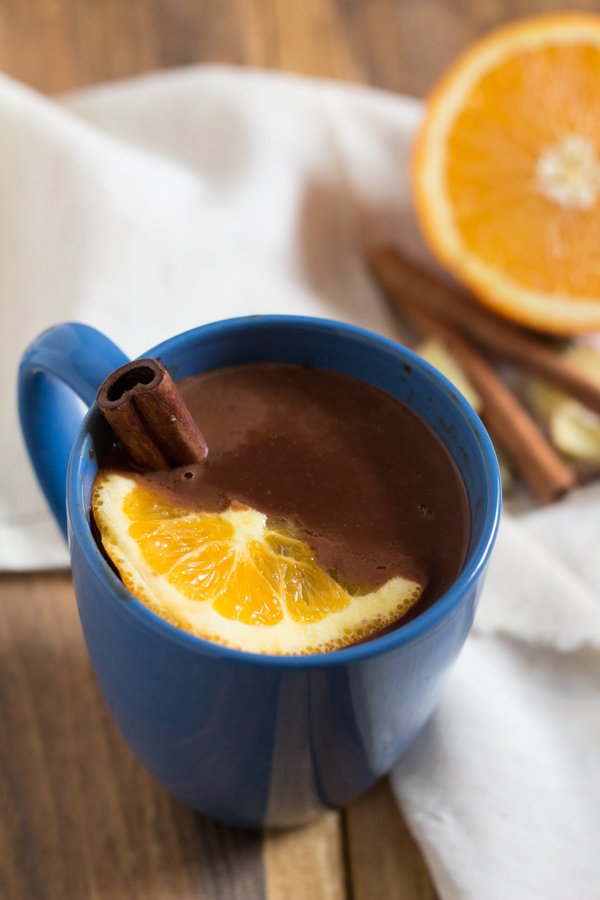 Vegan Coconut Orange Chai Hot Chocolate via @ExSloth | ExSloth.com
