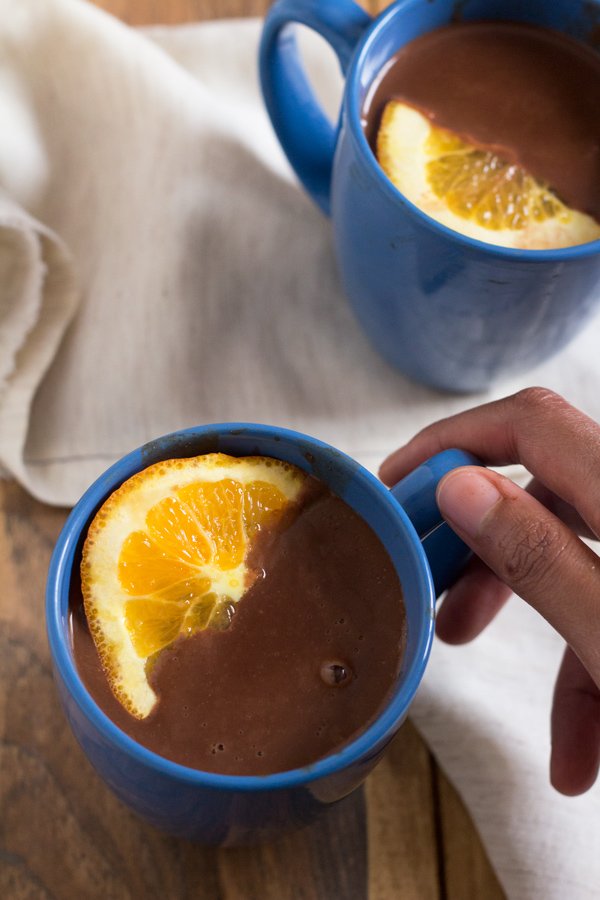 Vegan Coconut Orange Chai Hot Chocolate via @ExSloth | ExSloth.com