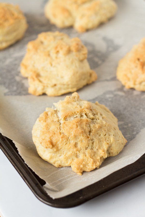 Easy Vegan Drop Biscuits via @ExSloth | ExSloth.com