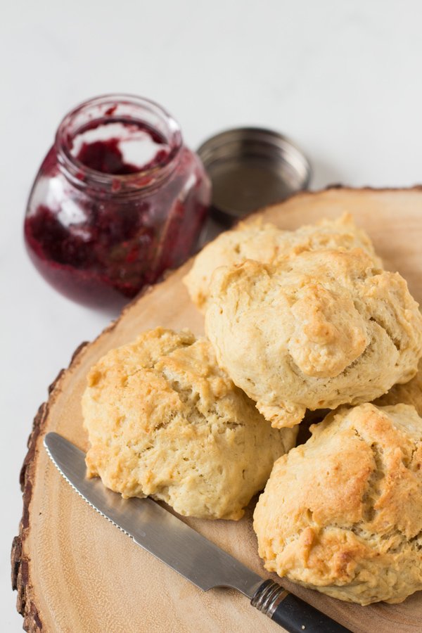 Easy Vegan Drop Biscuits via @ExSloth | ExSloth.com