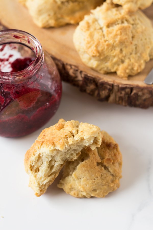 Easy Vegan Drop Biscuits via @ExSloth | ExSloth.com
