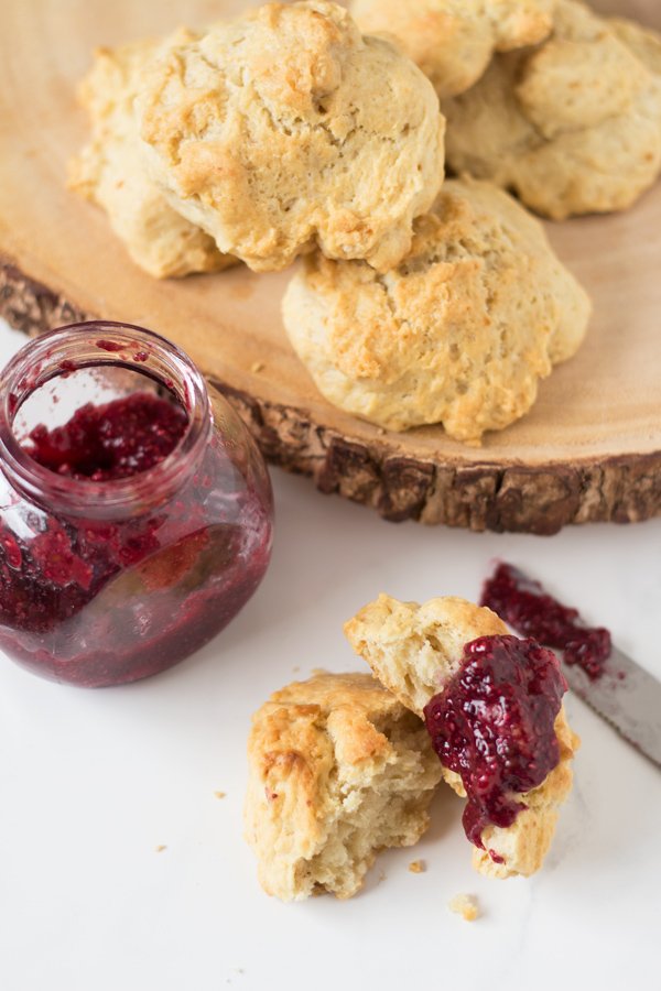 Easy Vegan Drop Biscuits via @ExSloth | ExSloth.com