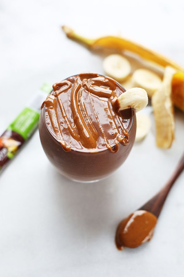 Chocolate Peanut Butter Banana Smoothie