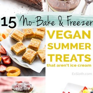 15 Vegan No Bake and Frozen Desserts that aren't Ice Cream via @ExSloth | ExSloth.com