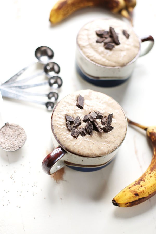 Banana Bread Chia Pudding 15 Vegan No Bake and Frozen Desserts that aren't Ice Cream via @ExSloth | ExSloth.com 