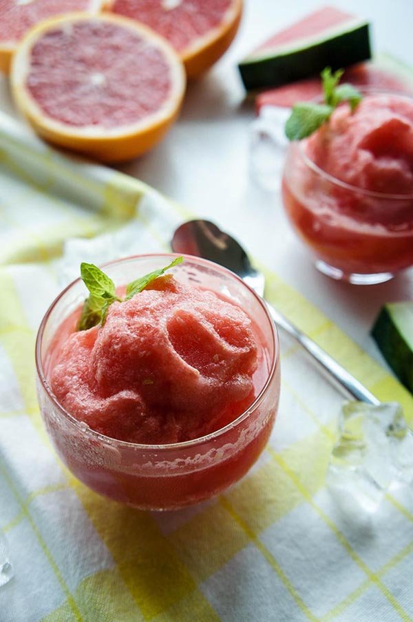 Ruby Red Granita 15 Vegan No Bake and Frozen Desserts that aren't Ice Cream via @ExSloth | ExSloth.com 