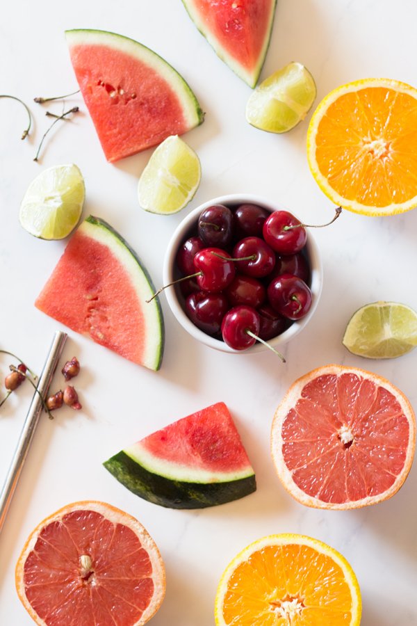 Easy Cherry Watermelon Margaritas (Vegan, Gluten Free) via @ExSloth | ExSloth.com