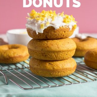Easy Vegan Baked Golden Milk Donuts (Turmeric Tea Donuts) via @ExSloth | ExSloth.com