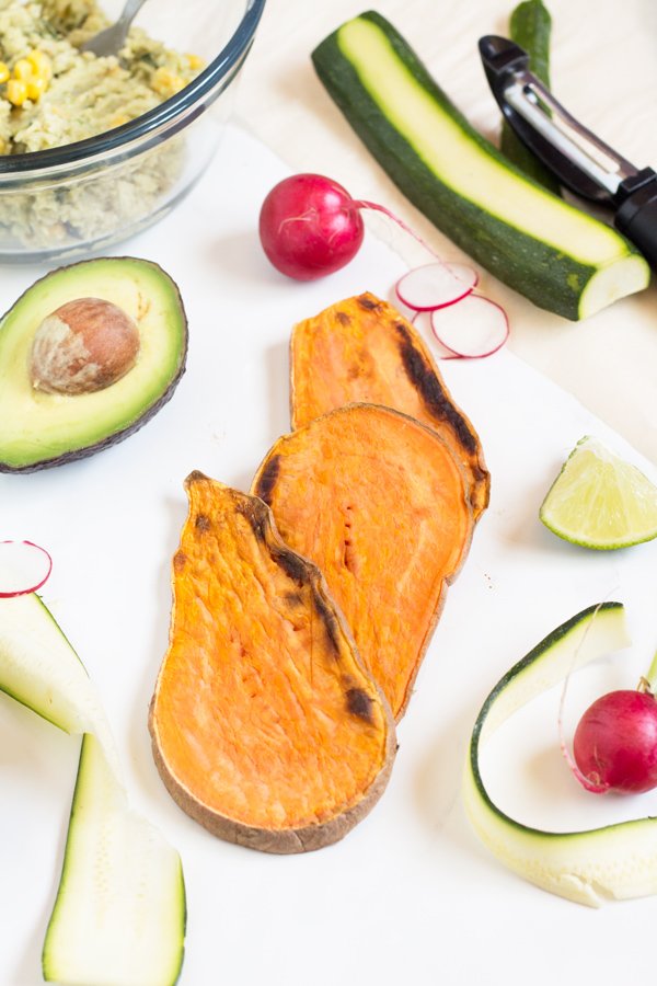 Easy Lima Bean Sweet Potato Toast (Gluten Free & Vegan) via @ExSloth | ExSloth.com