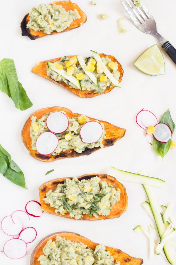 Easy Lima Bean Sweet Potato Toast (Gluten Free & Vegan) via @ExSloth | ExSloth.com
