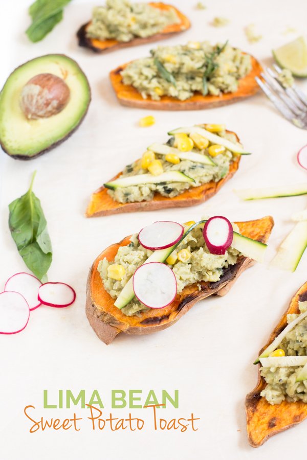 Easy Lima Bean Sweet Potato Toast (Gluten Free & Vegan) via @ExSloth | ExSloth.com