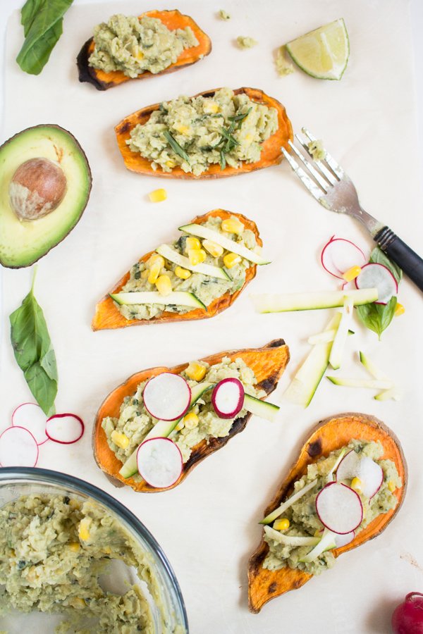 Easy Lima Bean Sweet Potato Toast (Gluten Free & Vegan) via @ExSloth | ExSloth.com