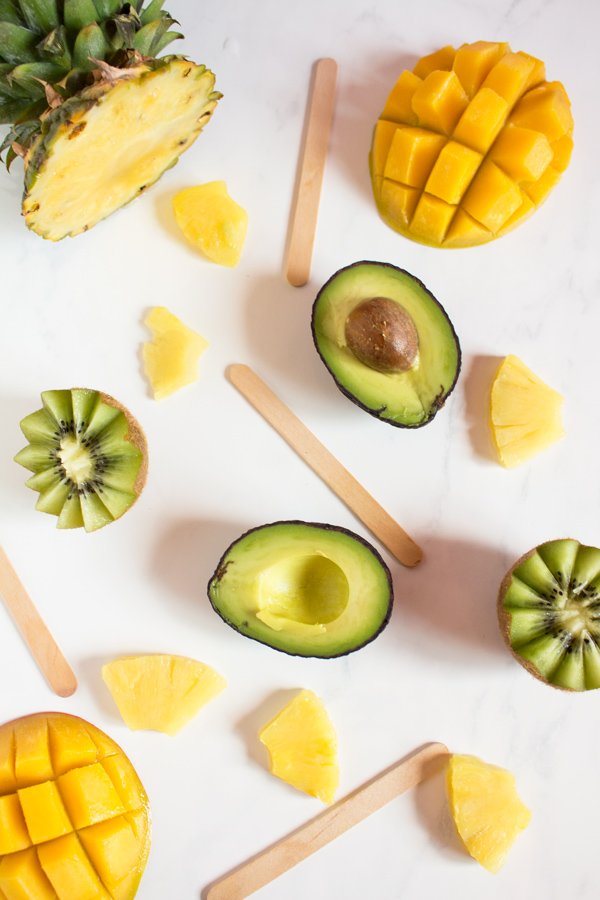 Tropical Avocado Popsicles for Ice Cream Sundays - vegan, paleo, gluten-free via @ExSloth | ExSloth.com