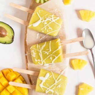 Tropical Avocado Popsicles for Ice Cream Sundays - vegan, paleo, gluten-free via @ExSloth | ExSloth.com