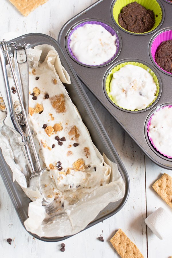 vegan s'mores ice cream cupcakes via @ExSloth | ExSloth.com