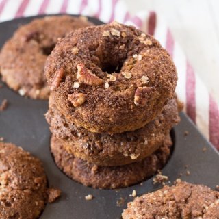 Vegan Baked Butternut Squash Donut (made with spelt flour and refined sugar free) via ExSloth.com