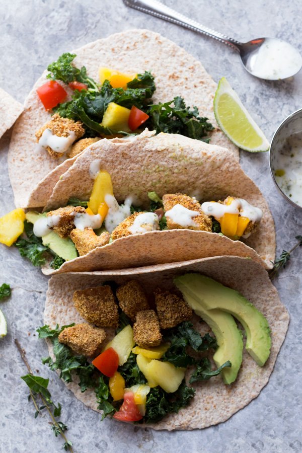 These crispy jerk sweet potato tacos are hearty, spicy, flavourful and filled with plant-based goods. They make a great vegan lunch or dinner. ExSloth.com